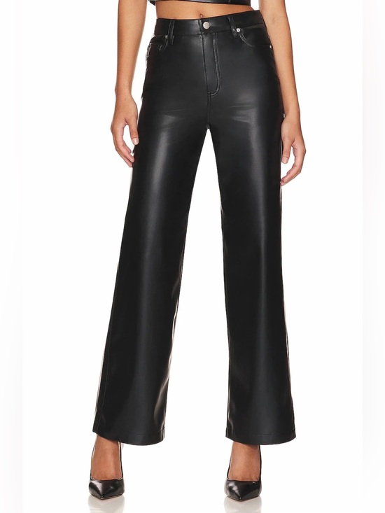 Blank NYC Pants - BLANKNYC Faux Leather Franklin Rib Cage Straight Pants/Size 25